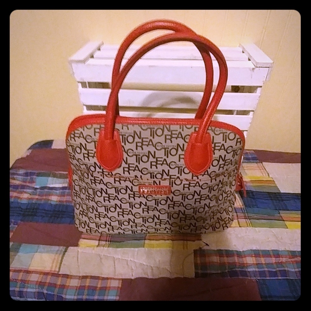 Red trimmed purse